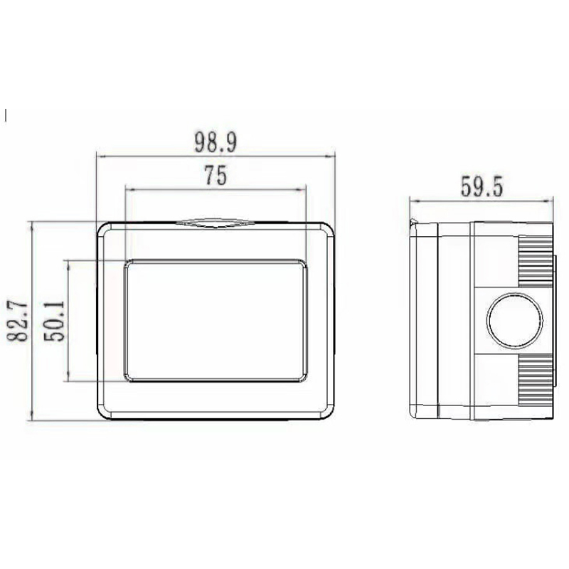 13А Погодостойкая розетка выключателя HK4113-WP