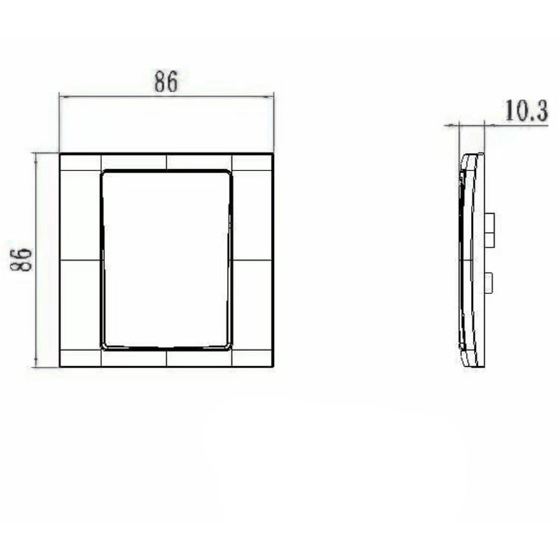 1-клавишный 2-позиционный пластиковый переключатель HK6112S